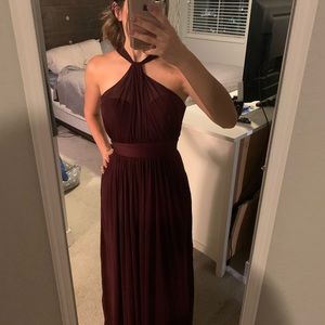 BIRDY GREY “KIKO” BRIDESMAIDS DRESS IN CABERNET